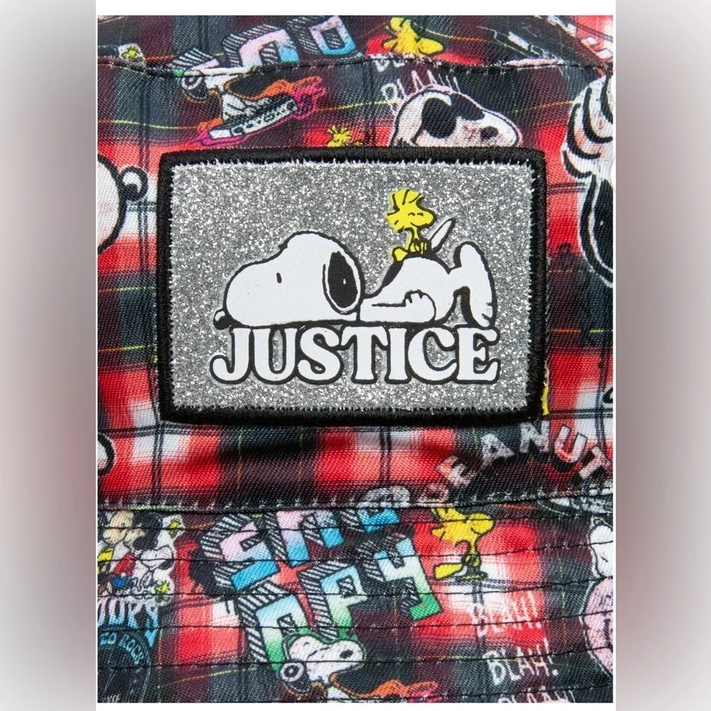 Justice Snoopy Plaid Bucket Hat,Snoopy Hat for girls,Justice Hat for girls